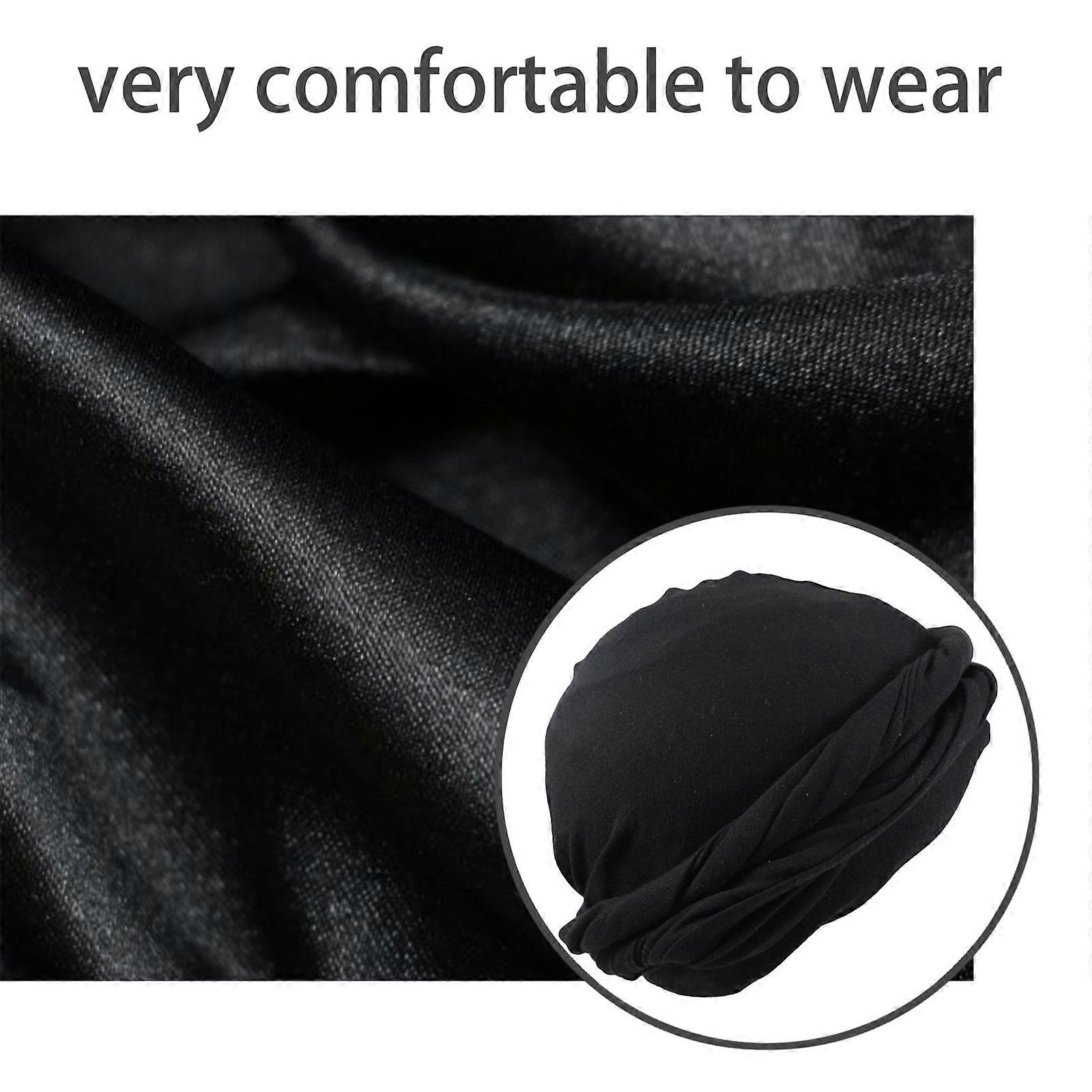Men Stretch Turban Scarf for Hair, Comfortable and Breathable Head Cap, Elastic Head Wrap for Hiking