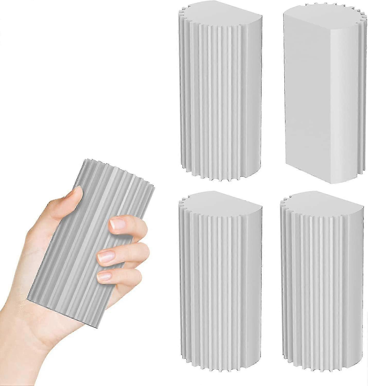 4pcs Damp Clean Duster Sponge Pva, Magical Dust Cleaning Sponges Damp Clean Duster Sponge For Cleaning Blinds Baseboards