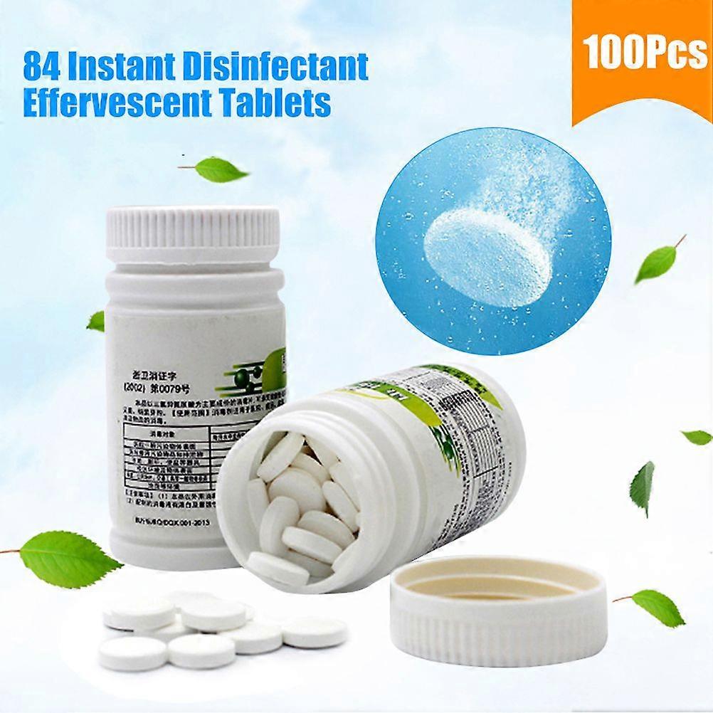 100Pcs αναβράζοντα ρούχα ταμπλετών που λευκαίνουν το δισκίο οικιακού καθαρισμού δισκίων