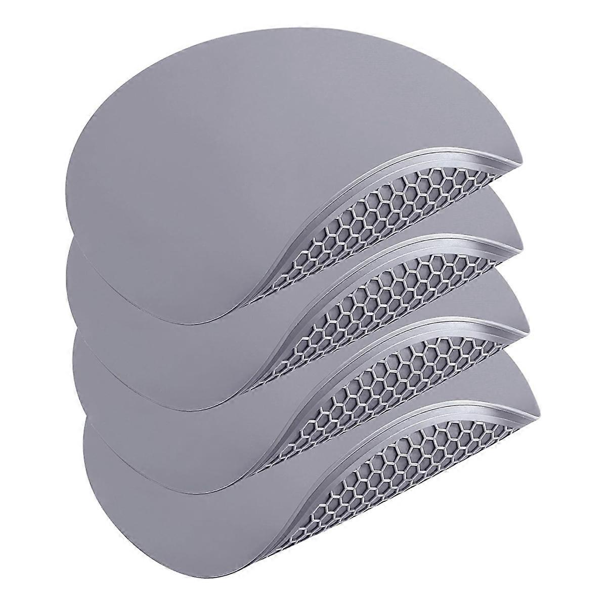 Silicone Microwave Mat - Round 12inchx12inch - 4pcs Heat Multifunctional Mat, Splatter Guard, Trive