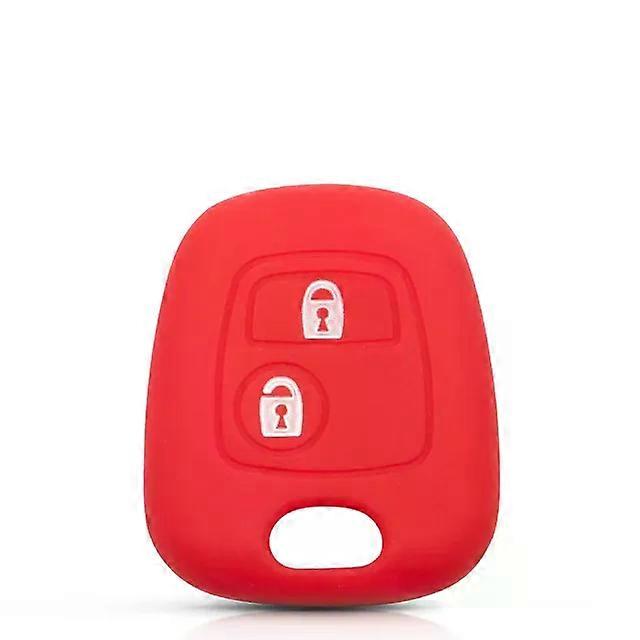 For Peugeot 107 206 307 207 408 Key Protector Holder Shell 2 Buttons Rubber Car Remote Key Case Cover New