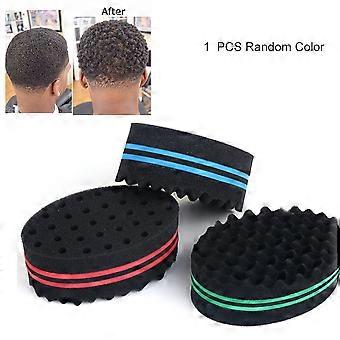 Twist Hair Sponge Ovale dubbelzijdige vlecht stijl Dreadlock Coils Wave Hair Curl Sponge Brush