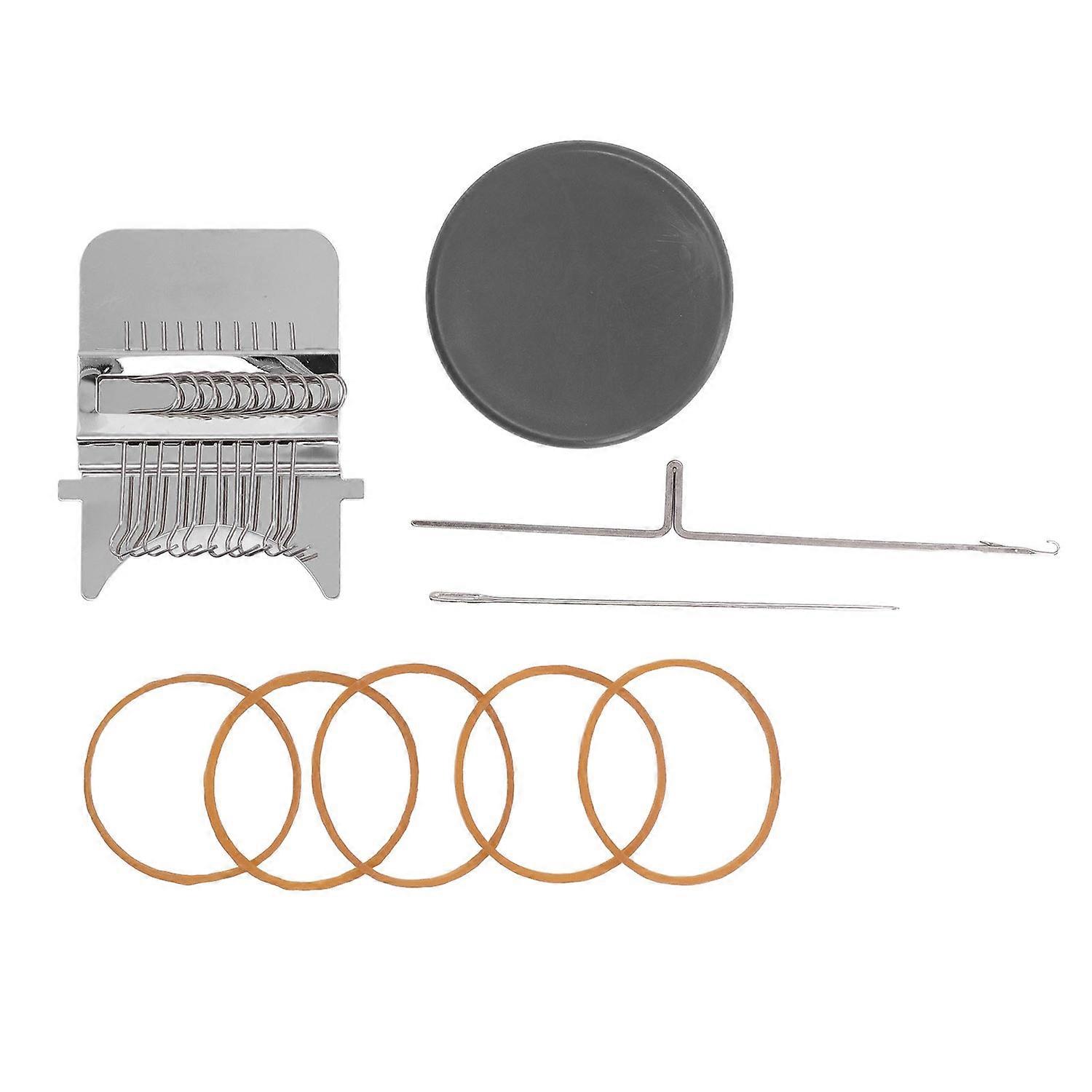 Mini Knitting Machine 10 Needle Simple Operation Mini Loom Machine Hand Knitting Machine for Home Re