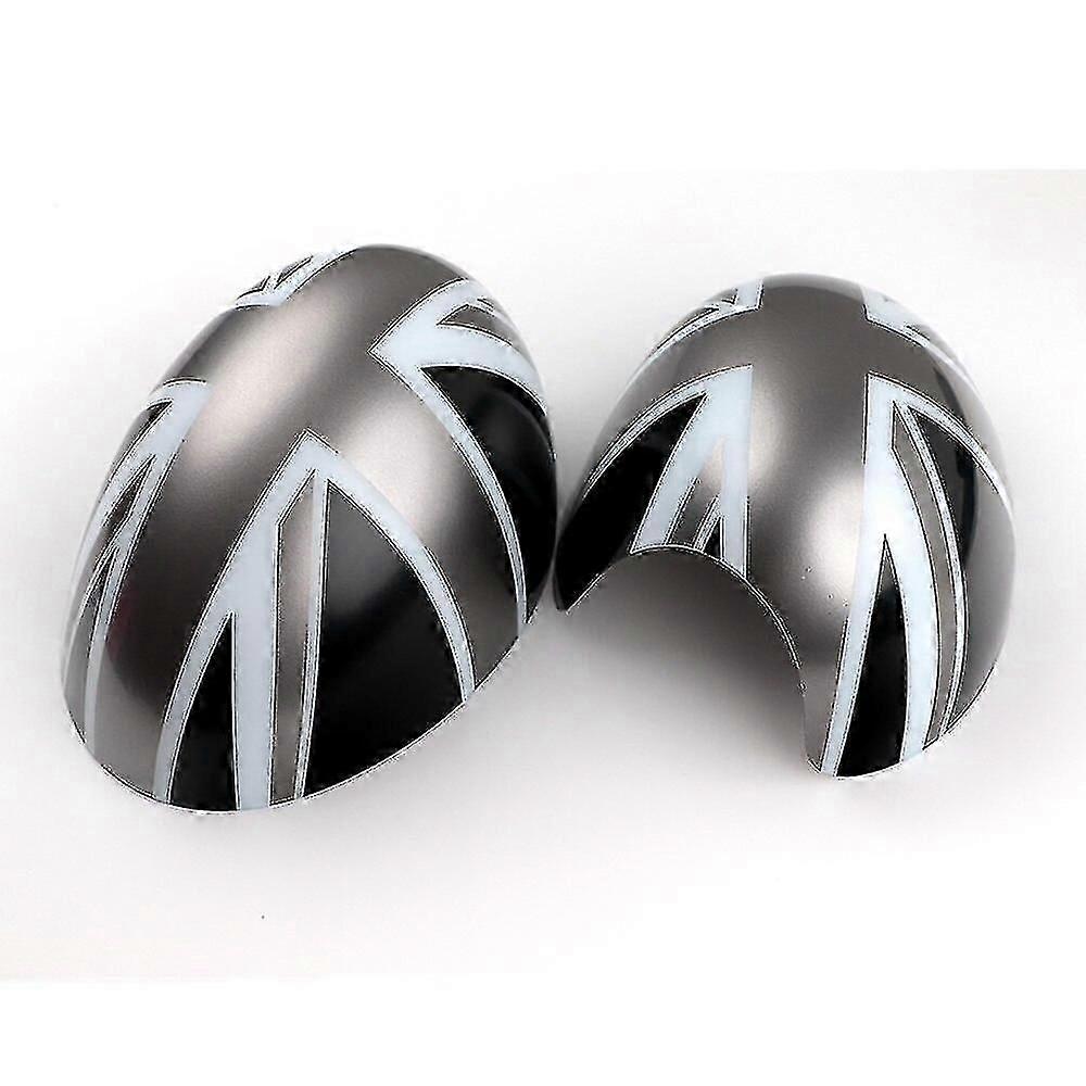 2pcsset The Black Flag Rear View Mirror Covers Sticker For Mini Cooper S Clubman R55 R56 R57 R58 R59 R61 Paceman R60 Countryman