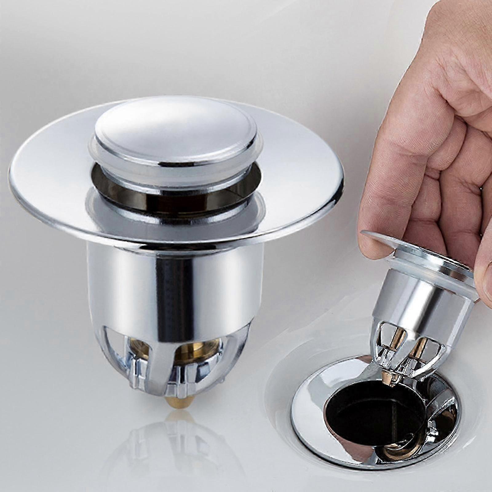 Bathroom Sink Drain Plug - Universal Pop Up Bounce Drain Filter
