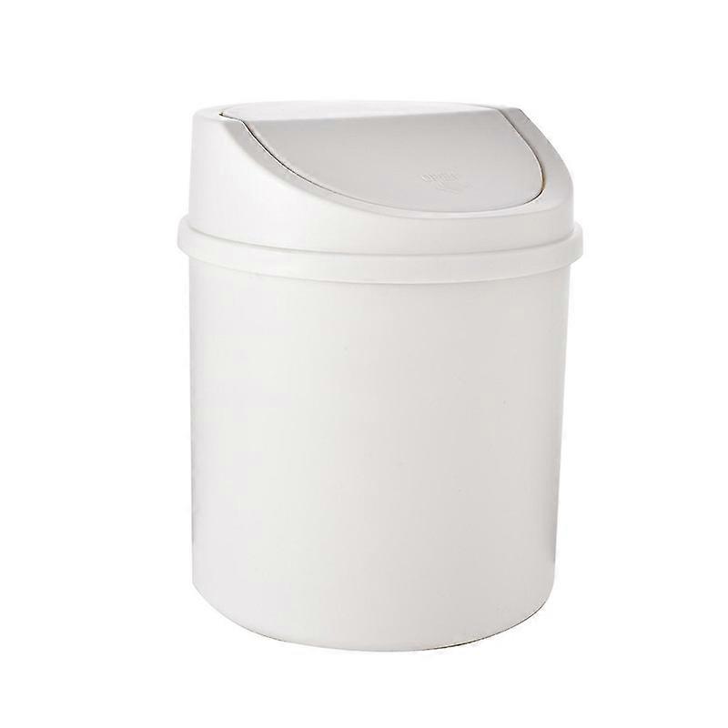 Mini Trash Can Reusable Space Saving PP Plastic Cylindrical Tiny Garbage Can for DesktopP20211224625