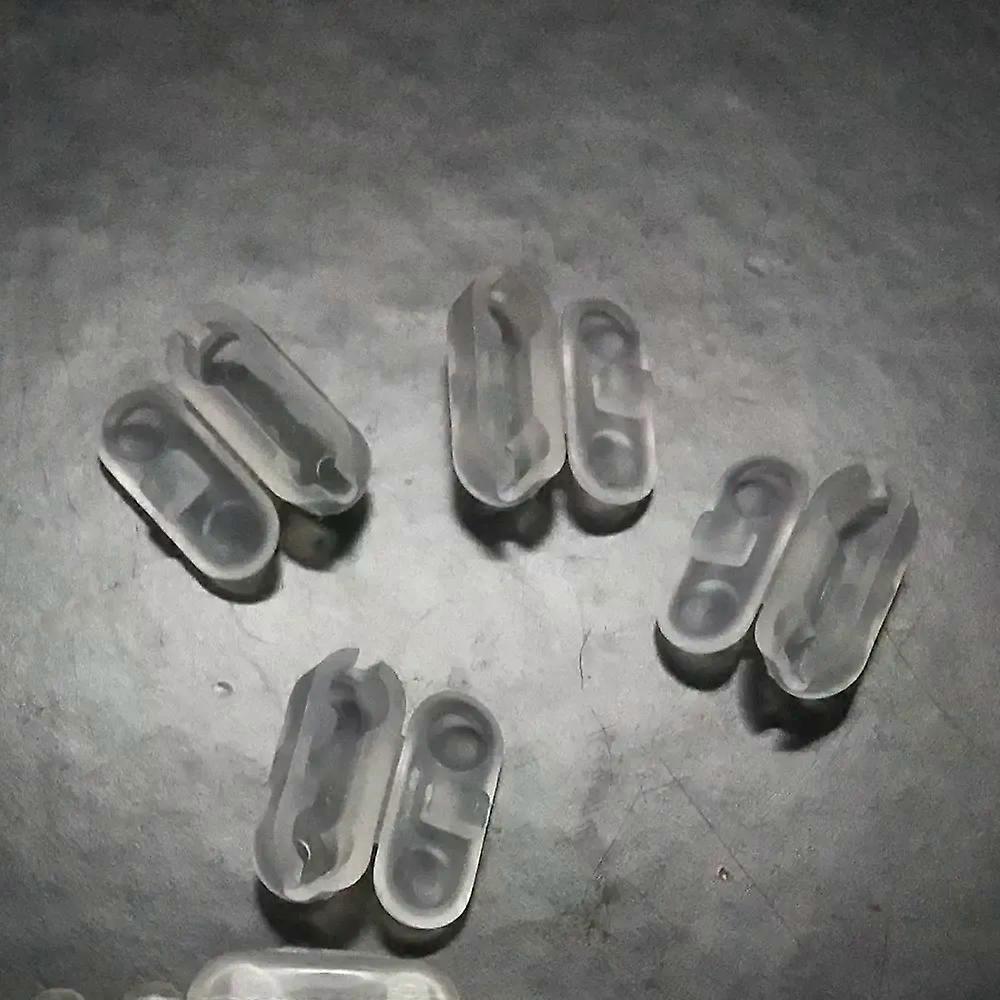 Pacote com 10 Conectores de Corrente de Plástico Transparente para Persianas
