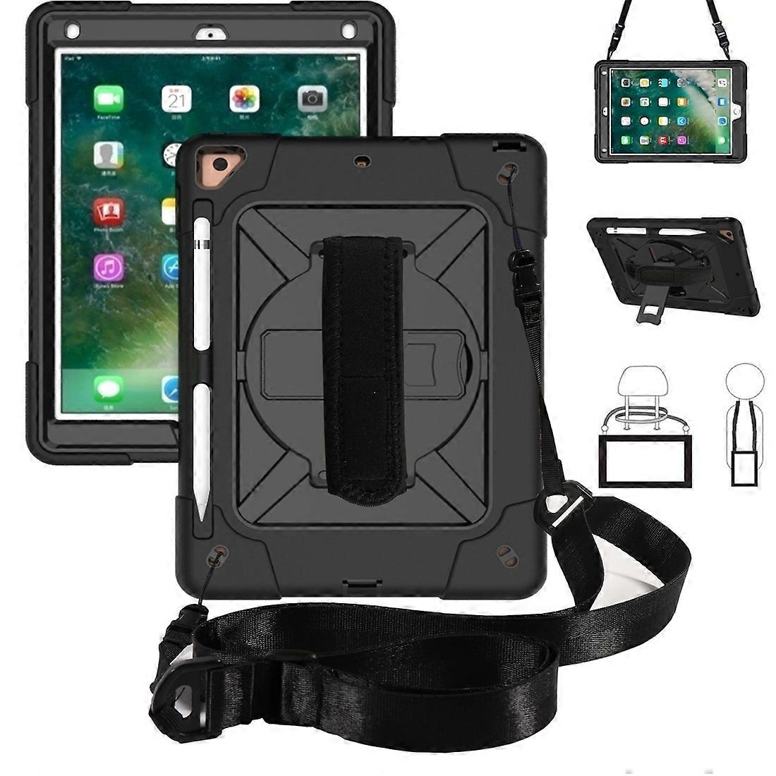 Contrast Color Silicone + PC Combination Case with Holder For iPad 9.7