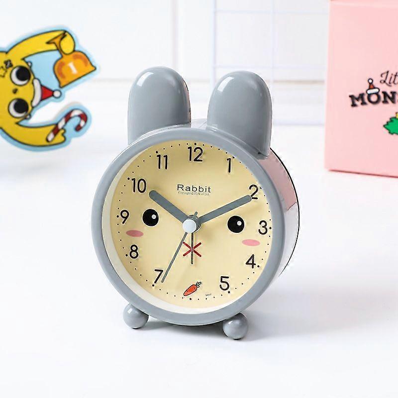 Simple creative mute student with cute children's bedside clock small alarm clock desk clock