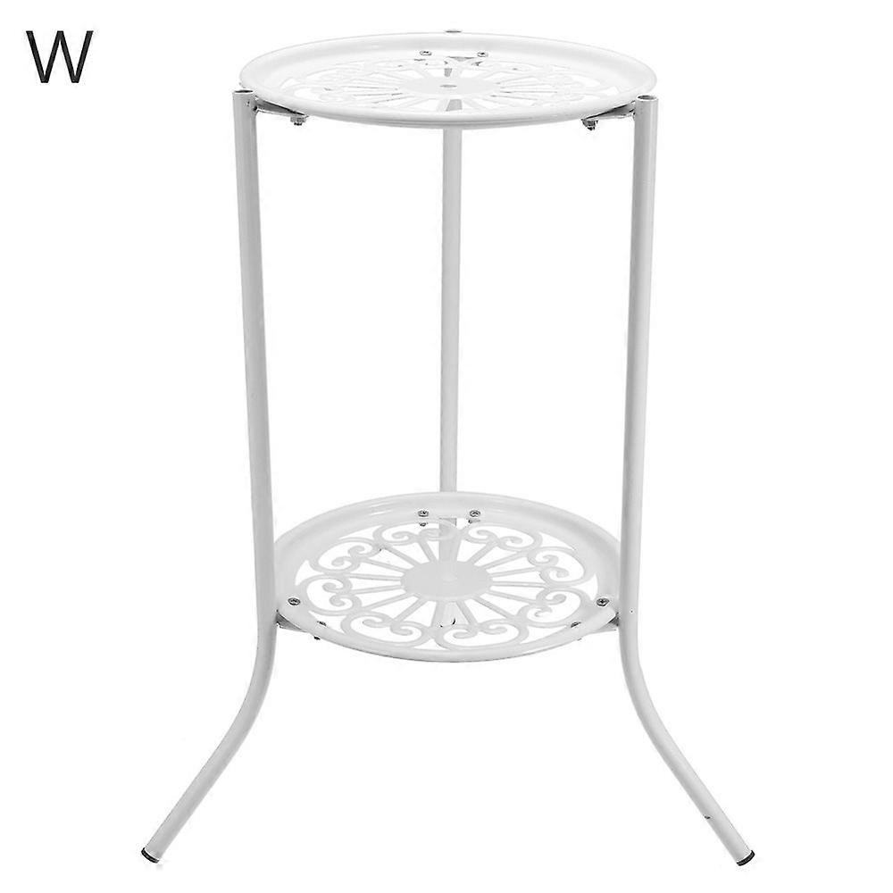 2 Tier Indoor Display Planter Balcony Bonsai Holder Home Decor Flower Pot Trays Plant Stand Shelf