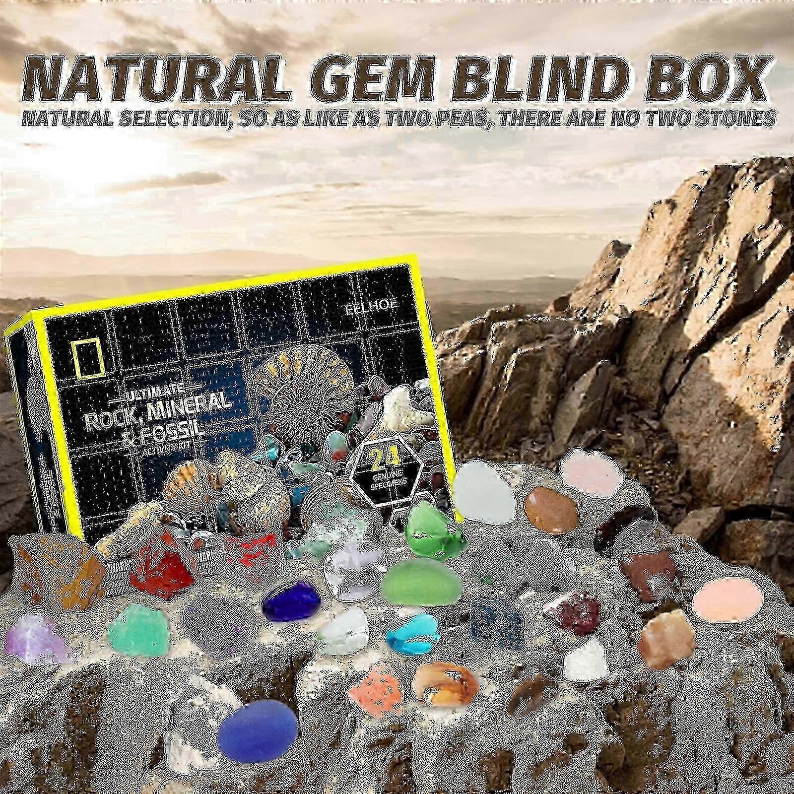 EELHOE عيد الميلاد هدية مربع عيد الميلاد خام هدية مربع العد التنازلي 24 مفاجأة هدية مربع أعمى -