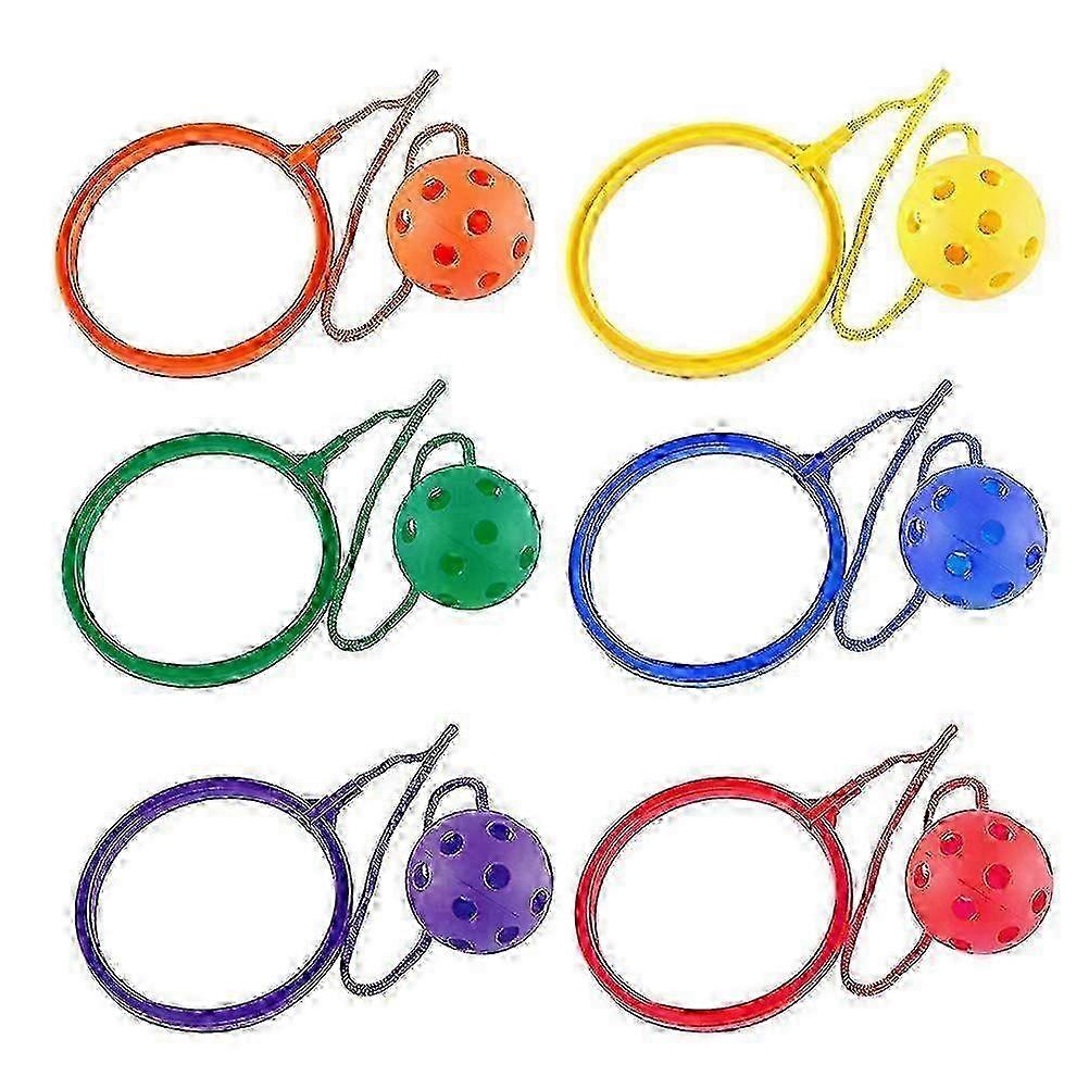 6pcs Jump Leg Ball Toy Rope Ankle Skip Ball Game For Kids Children Exercise