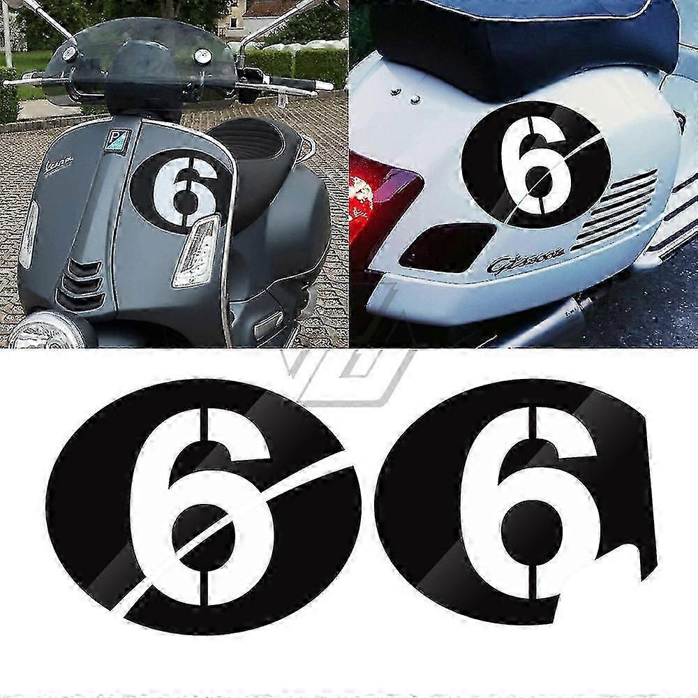 Για Piaggio Vespa Series 2 Sei Giorni GTS 300 Αυτοκόλλητα Μοτοσικλέτας Αριθμός
