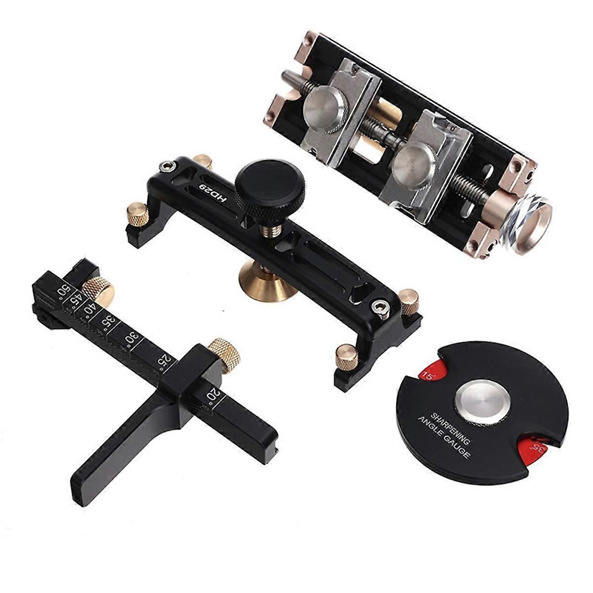 4PCS/SET(-D3-D4-D5) HD29 Honing Guide Woodworking Sharpening Jig for Chisels and Planer Blades