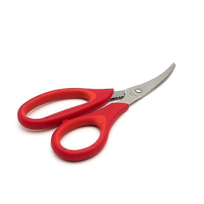 Multifunction Seafood Scissors with Stainless Steel Blades for Shrimp Cracking and Deveining, Ergonomic Design