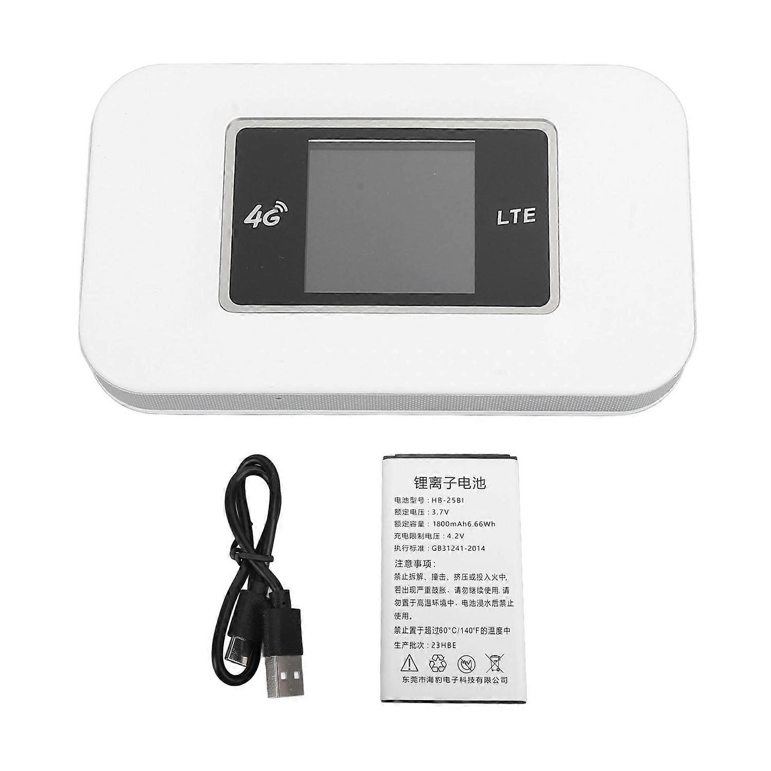 4G LTE Mobile Hotspot for Qualcomm LTE Router Modem 1800mAh Portable 4G Hotspot Travel Router for Eu