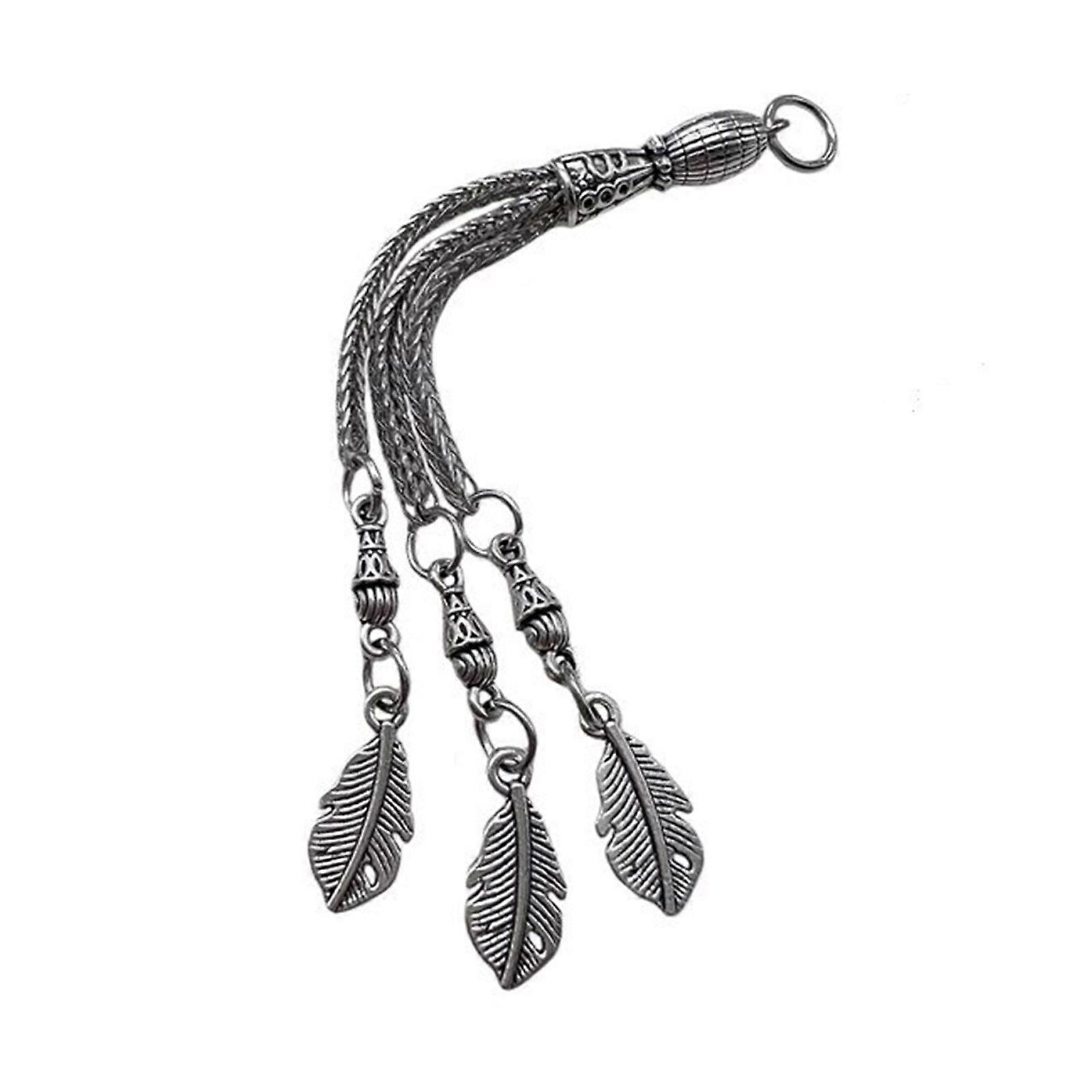 Colier placat cu argint antic Conectori Perii metalice Pandantiv Accesorii DIY Fabricarea de bijuterii lucrate manual