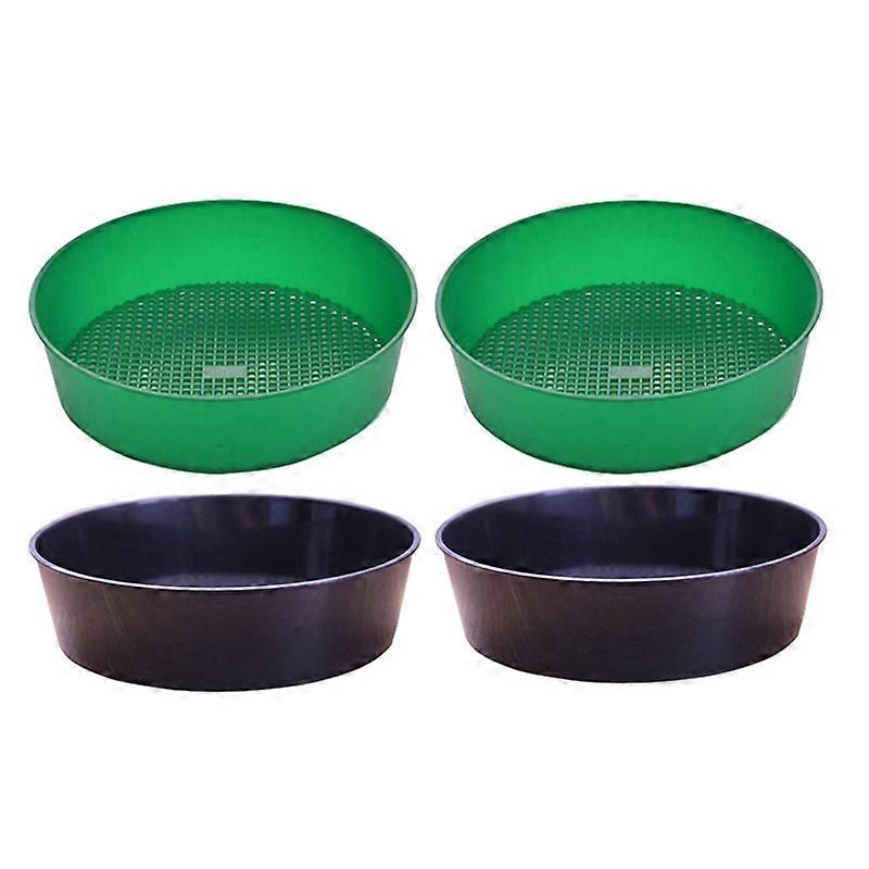 Garden Soil Sifter Garden Planter Filter Soil Sieve 4 Pack Rock Garden Sieve Sand Sieve Set Compost