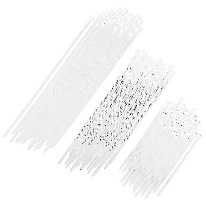 20X0.5cm White Wire & Cable Ties 1500pcs Adjustable Ties Nylon Cable Ties Cable Self-locking Househo
