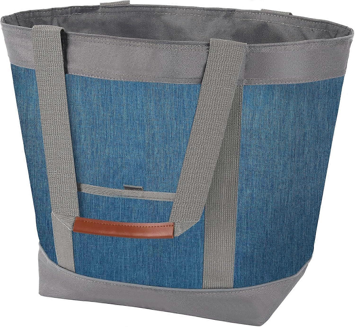 Insulated Reusable Soft Cooler Bag for Food Travel Beach Camping - Large Waterproof Tote with Adjustable Strap