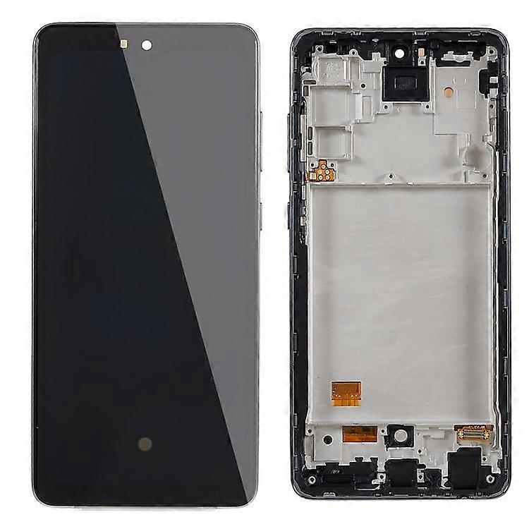 Samsung Galaxy A72 4G A725グレードC OLEDスクリーンおよびデジタイザーアセンブリ+フレーム(ロゴなし)に対応