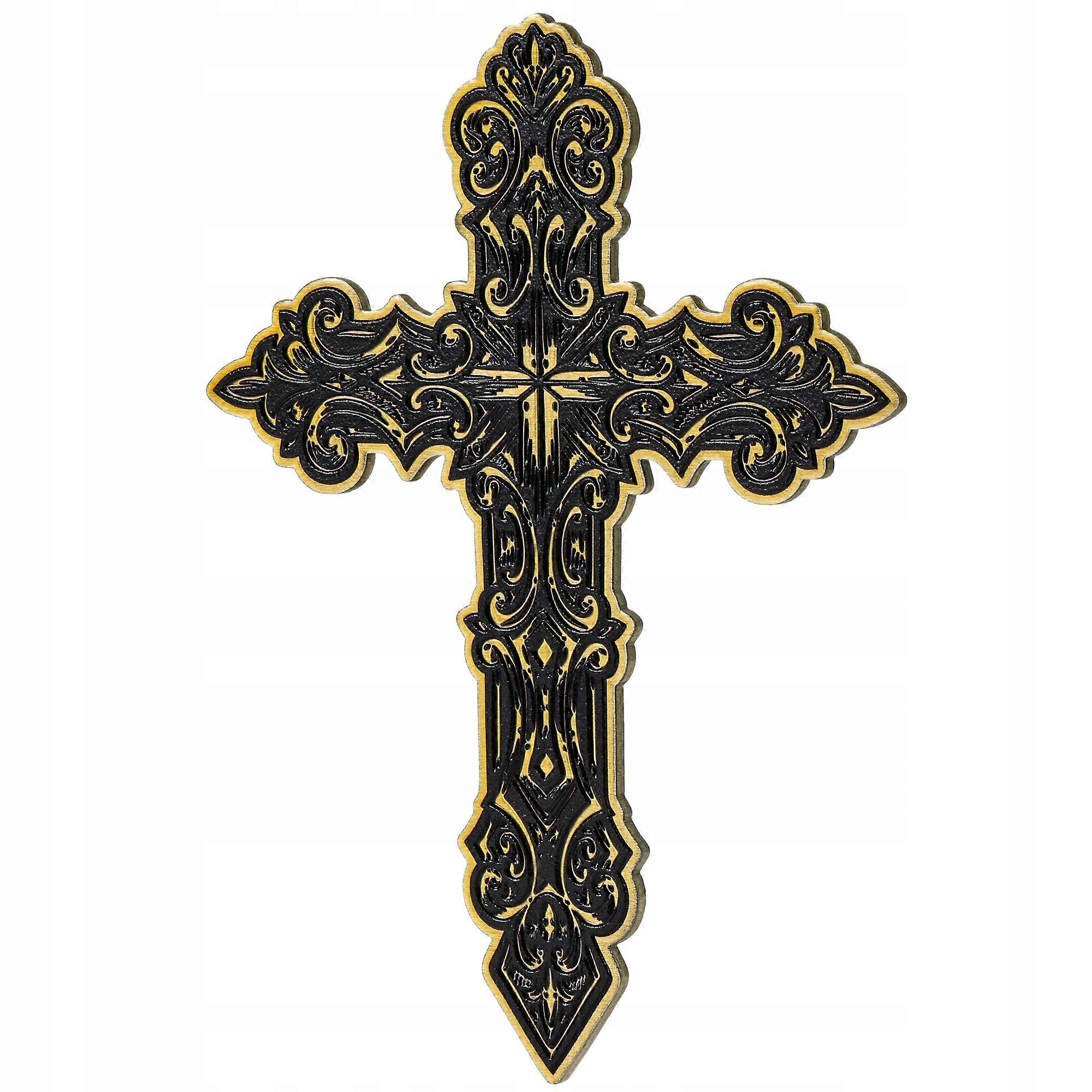 KADAX Cross Metal Fridge Devotional Magnet