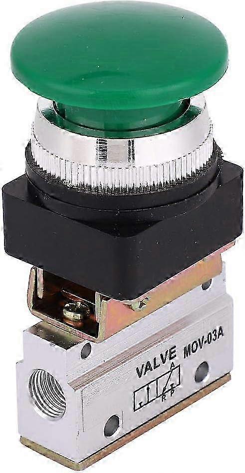 MOV-03A Push-button Pneumatic Valve G1/8 3-Way