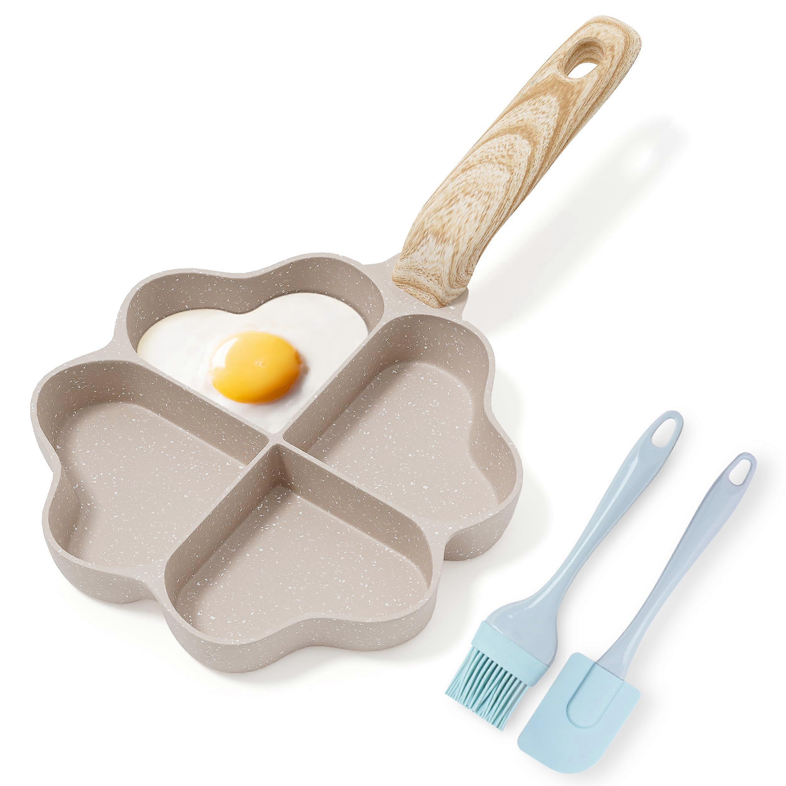 Egg pan omelette pan, 4 cups of non -stick granite omelette pan breakfast frying pan, no PFOA PFOS