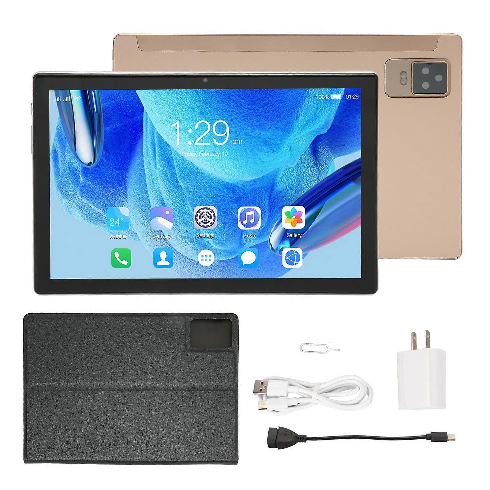 10.1 Inch Tablet Android 12 8 Core CPU 8GB RAM 256GB FHD 3G WiFi with Protective Case