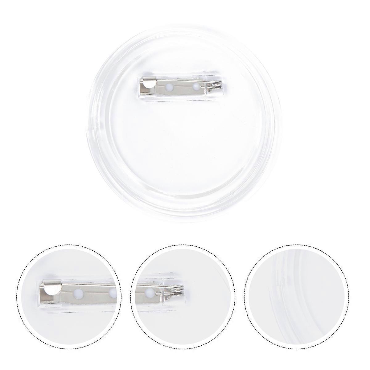 Smooth Round Buttons, Transparent Acrylic Buttons
