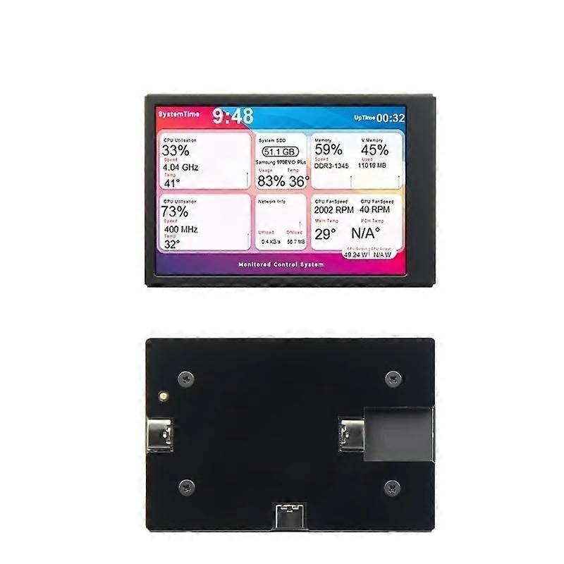 3.5Inch TypeC Display SubScreen Chassis USaB Directly Connected To Monitor Computer Hd Ips Screen