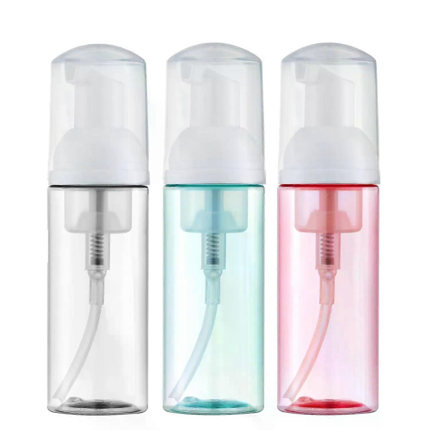 3 Pcs Foam Pump Bottle Travel Small Size Mousse Foam Soap Dispenser Empty Clear Plastic Foaming Soap Dispenser Hand Soap Refills