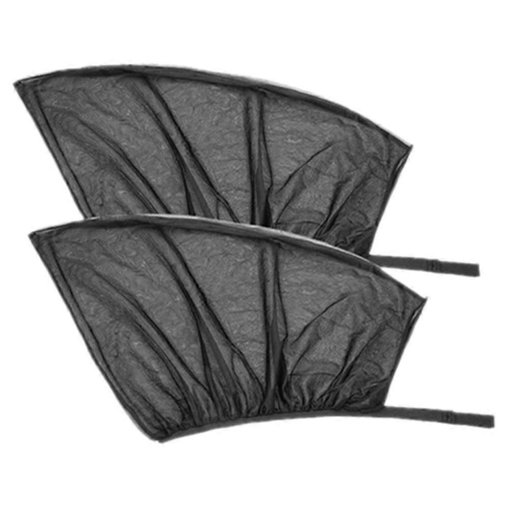 2Pcs Car Anti-Ultraviolet Front Window Sunshade Net Window Insect-Proof Mosquito Sunshade Net Curta
