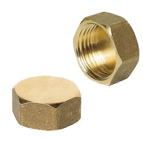 Messing-Buchse 3/8 - WOLFPACK - Gelb - Rohrverschluss