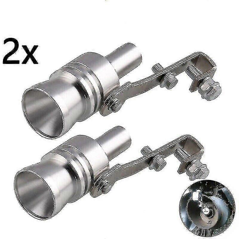 2x Xl Auto Auspuffrohr Oversized Turbo Sound Whistle Simulator Growl Maker Loud - XC