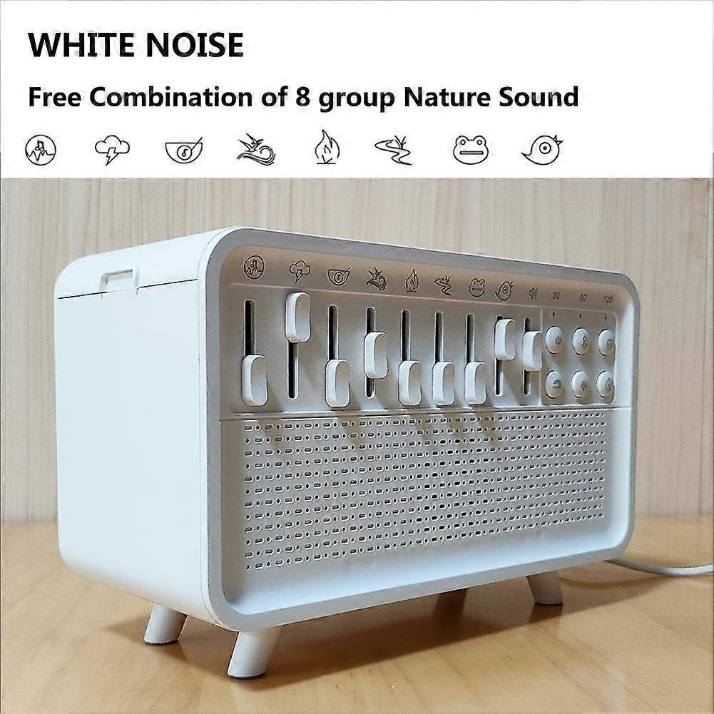 3-in-1 White Noise Machine With Humidifier & Night Light – 8 Soothing Sounds, USB Powered - View #7