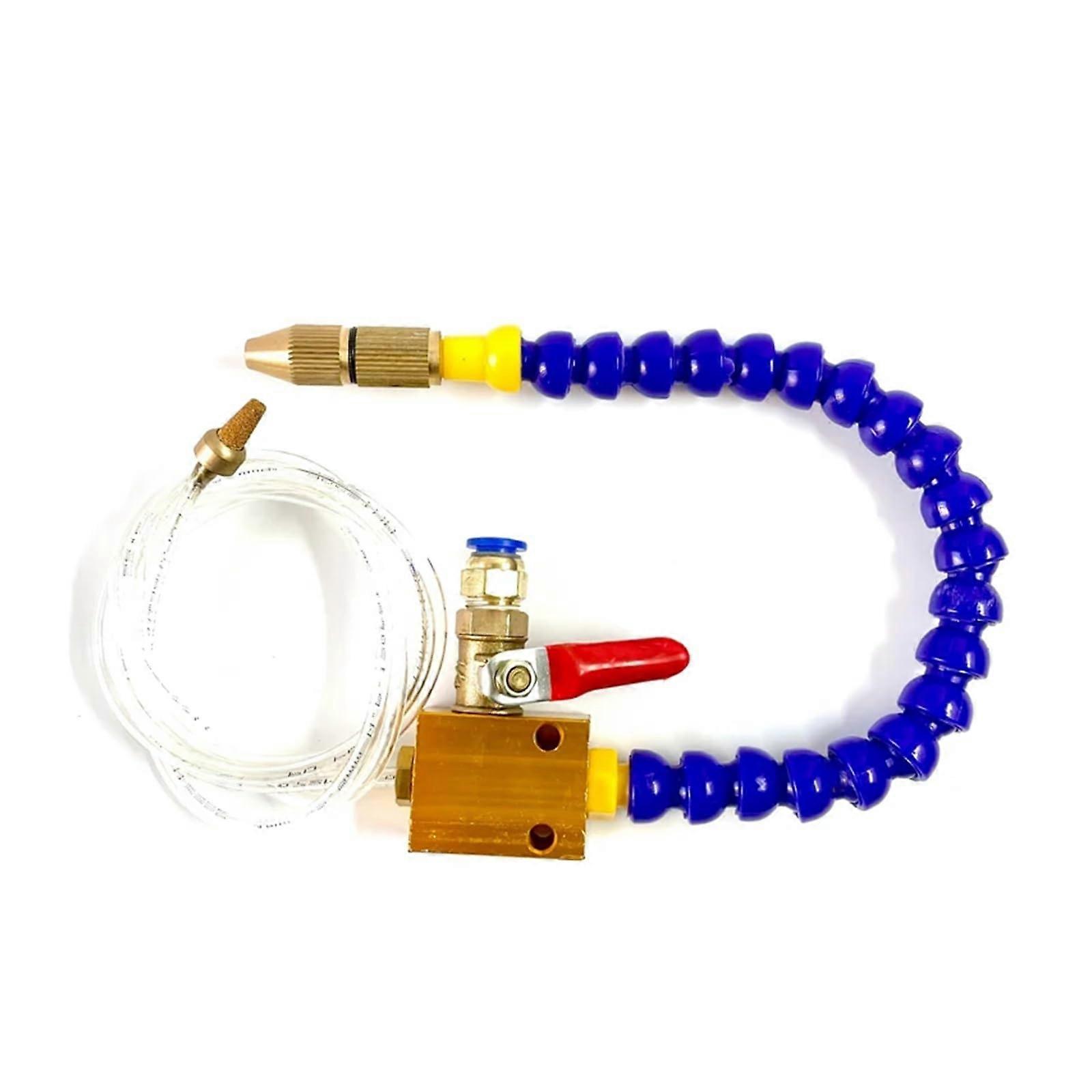 Cooling Sprayer Mist Coolant Lubrication Spray for 8mm Air Pipe CNC Lathe and Milling Engraving Tools with Connector