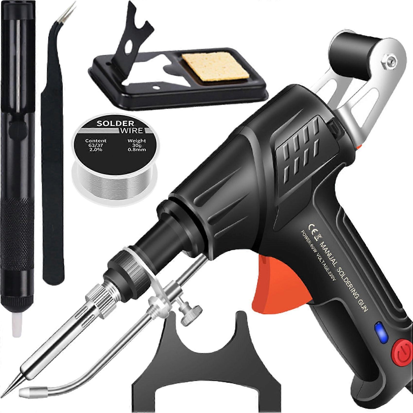 MultiFunction Soldering Iron Soldering Gun Set, 60W External and Internal Heating Soldering Gun