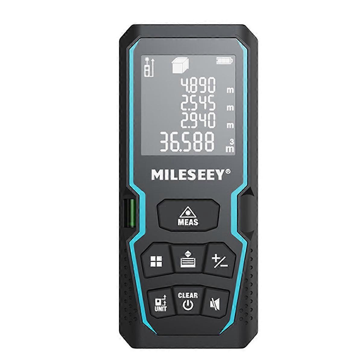 UZ S6 Laser Distance Meter 50m Rangefinder with Level Bubble LCD Display with Backlit, Measure Tool