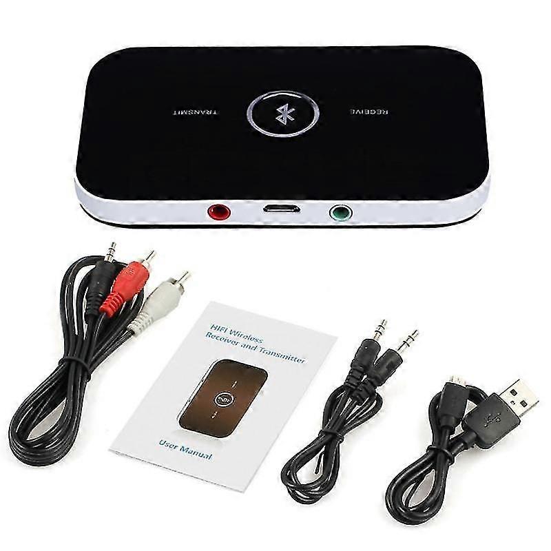 Upgraded Bluetooth 5.0 Audio Transmitter Receiver Adapter AV AUX 3.5mm Jack Stereo Music Player USB Wireless Audio Dongle Converter For Car PC TV