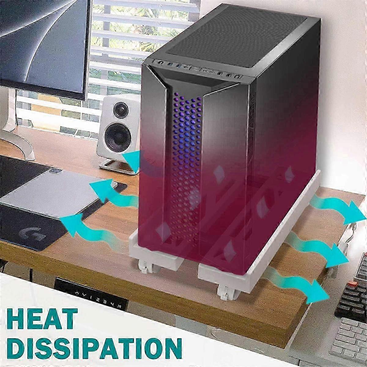 Bracket Home Desktop Computer Console Bracket Chassis Heightening Universal Wheel Base Simple Shelf