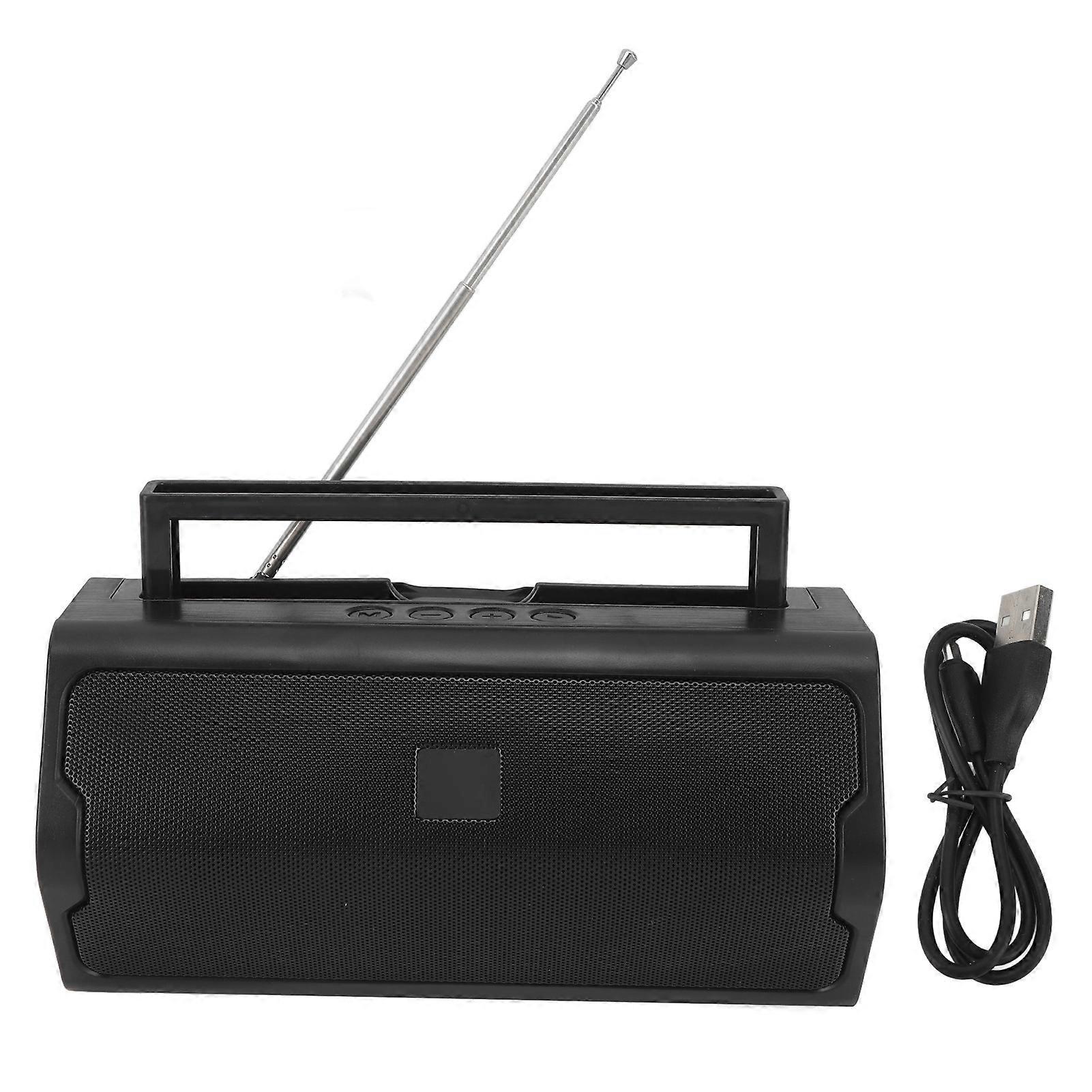 AM FM Radio Outdoor V6 Bluetooth Speaker Portable Radio with Telescopic Bracket Antenna