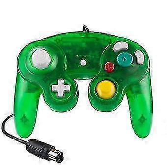 Transparenter grüner Gamecube-Controller Kabelgebundener Controller für Gamecube Wii Nintendo