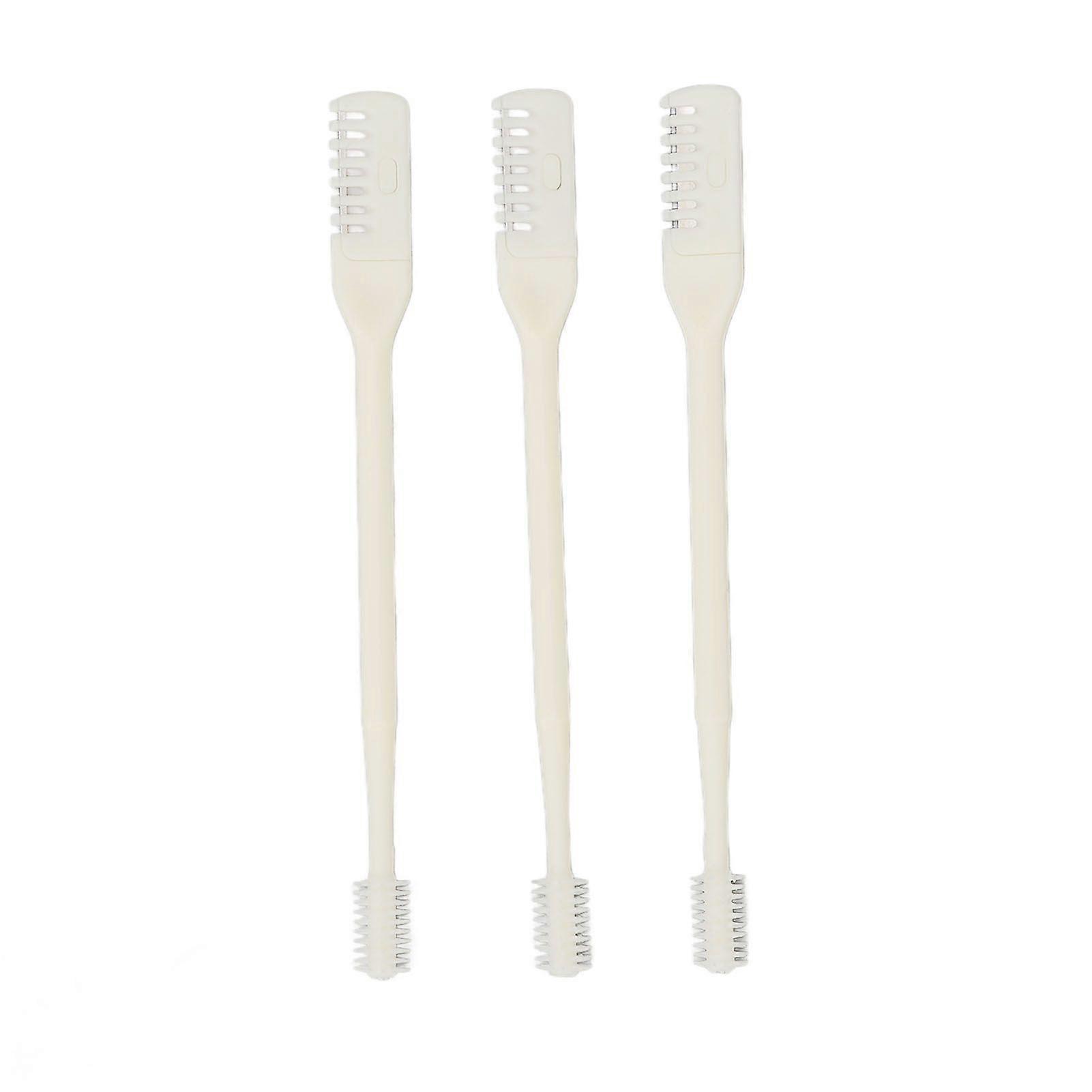 3パック手動鼻ヘアツールポータブル鼻毛耳と顔のための両面鼻ヘアカッター