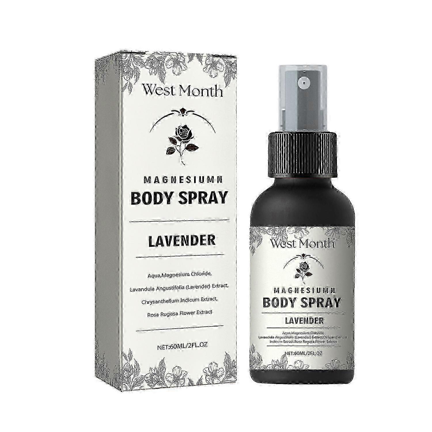 West&Month Magnesium Body Spray, Relieve Muscle Tension And Fatigue And Promote Body Relaxation Trea