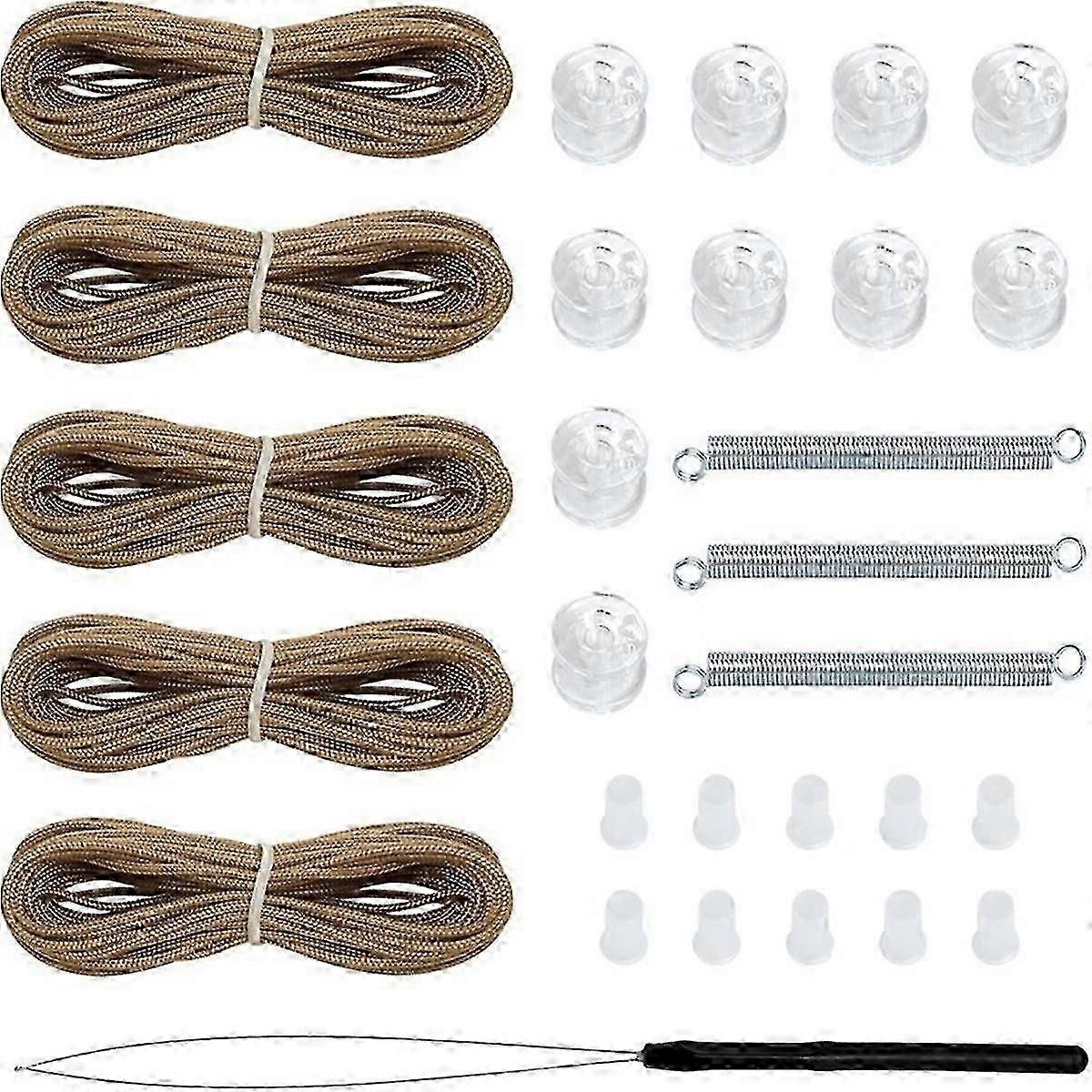 Pleated Shade Repair Kit White Window Shade Restringing Kit Brown