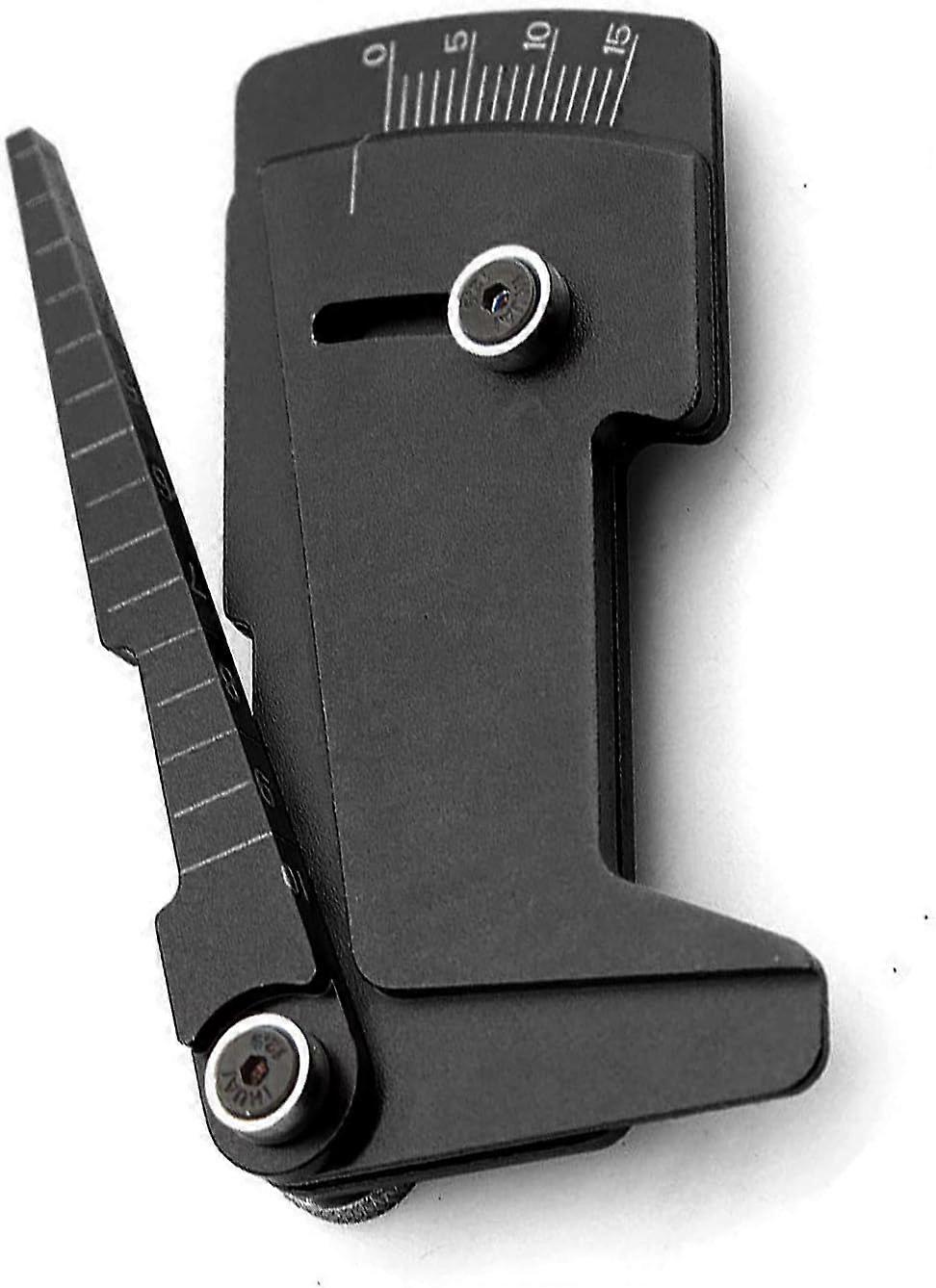 RC Car Aluminum Ruler - Adjustable Height Gauge - Black