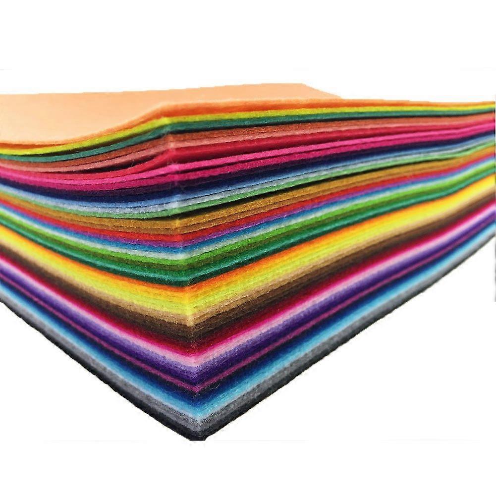 54pcs Felt Fabric Sheet Assorted Color Felt Pack DIY Craft Squares Nonwoven (20cm30cm)