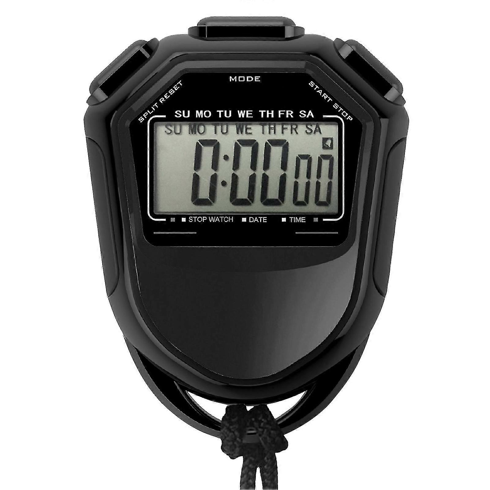 Waterproof Digital Stopwatch with LCD Display for Sports Swimming Timing