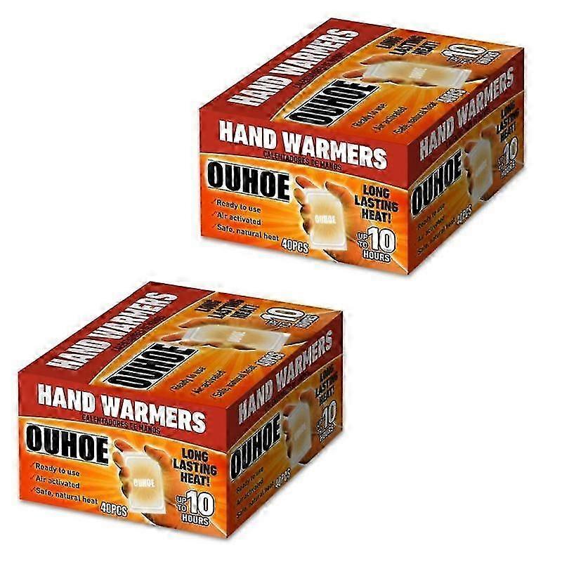 2X 10Pcs Disposable Body Feet Heating Paste Self-heating Cold-proof Hand Warmer